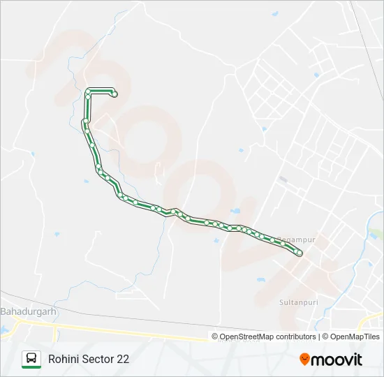 114EXT Bus Line Map