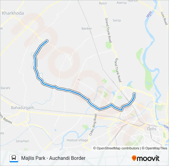 114A Bus Line Map