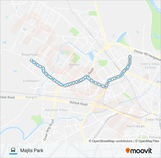 114A Bus Line Map
