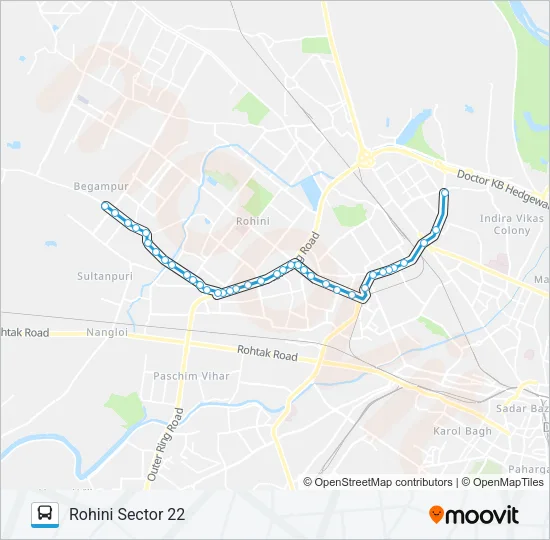 114A Bus Line Map