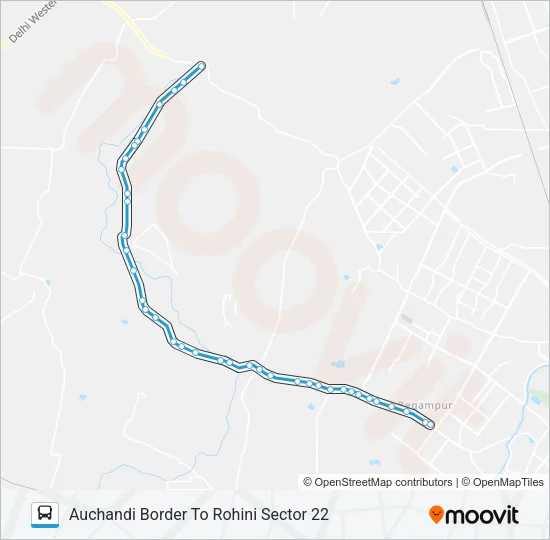 114A Bus Line Map