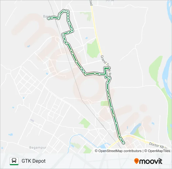 109 Bus Line Map