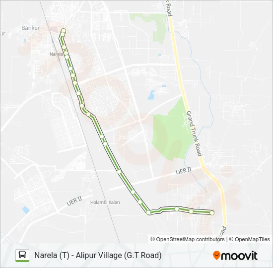 135 Bus Line Map