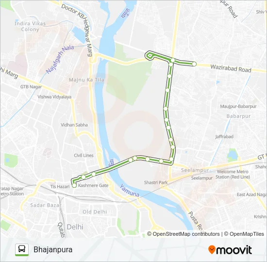 253 Bus Line Map