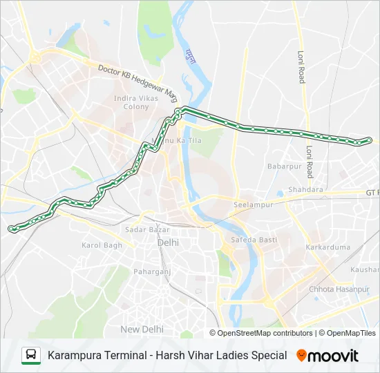 234L Bus Line Map