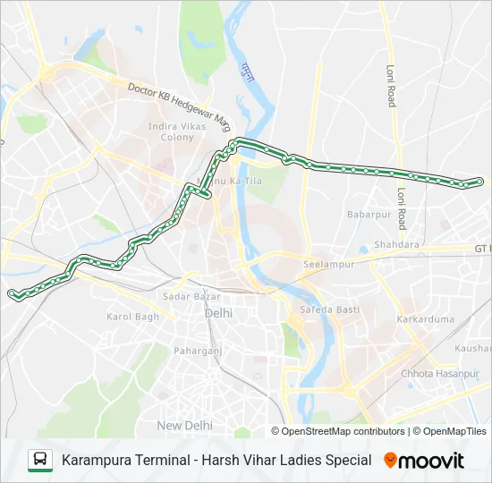 234L Bus Line Map