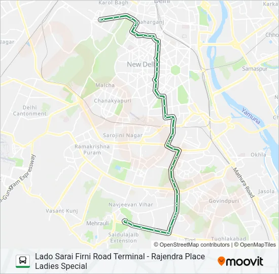 522L Bus Line Map