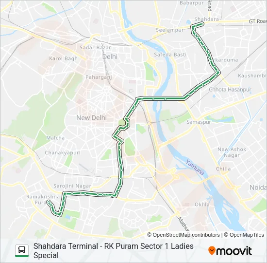 623L Bus Line Map