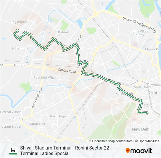 957L Bus Line Map