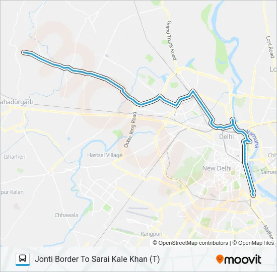 174B Bus Line Map