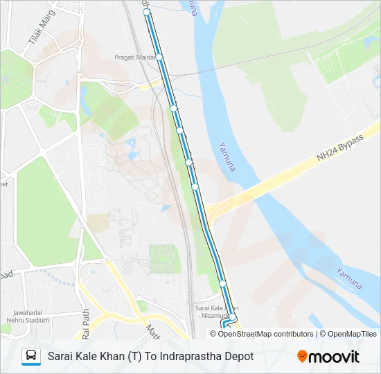 174B Bus Line Map