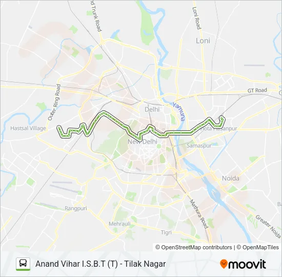 73 Bus Line Map