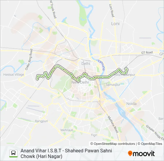 73 Bus Line Map