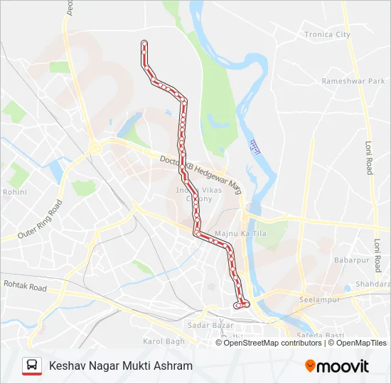 61 Bus Line Map