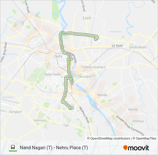 244 Bus Line Map
