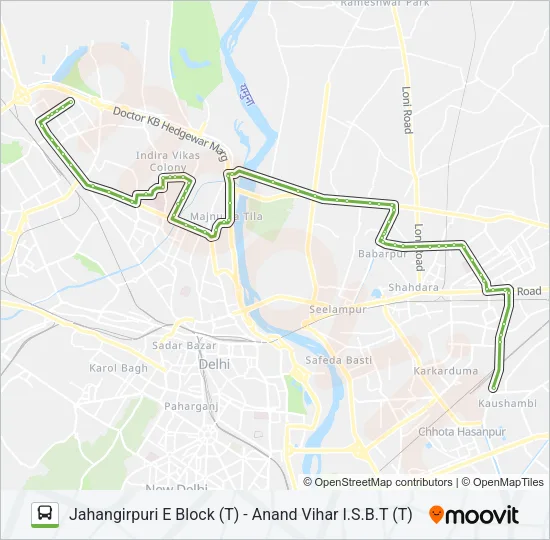 333 Bus Line Map