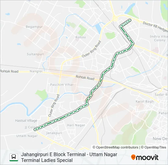 861L Bus Line Map
