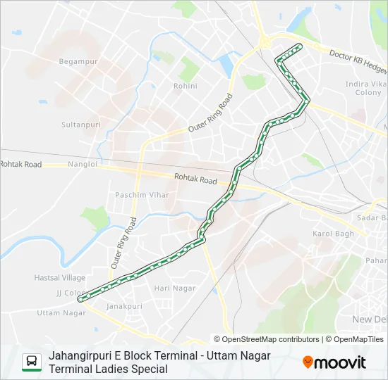 861L Bus Line Map