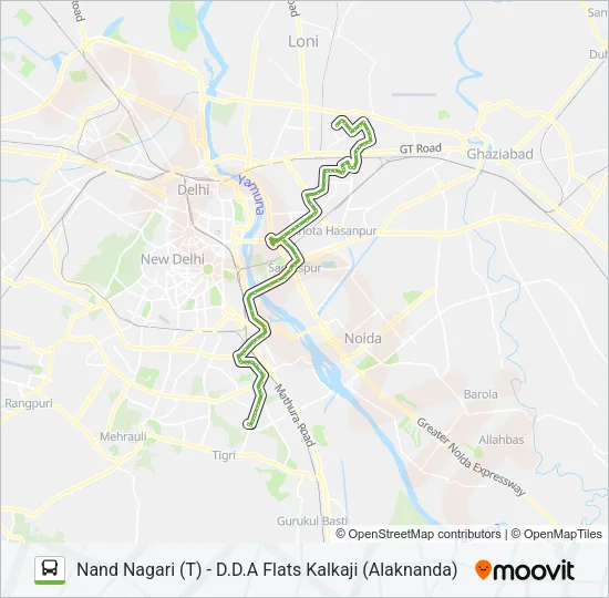 243 Bus Line Map