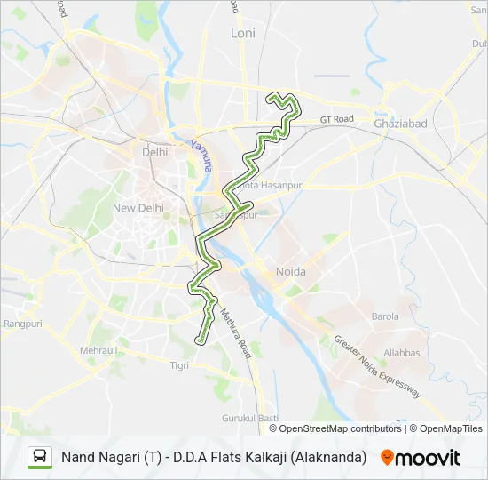 243 Bus Line Map