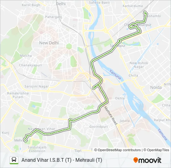 534 Bus Line Map