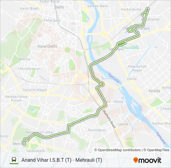 534 Bus Line Map