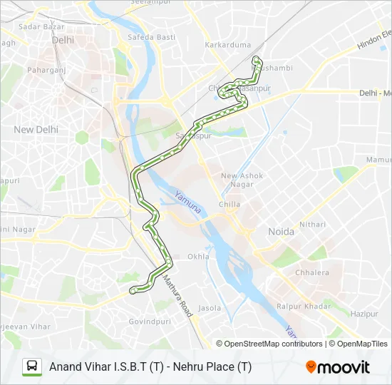 534 Bus Line Map