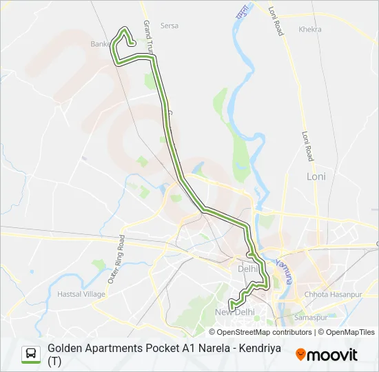120E Bus Line Map