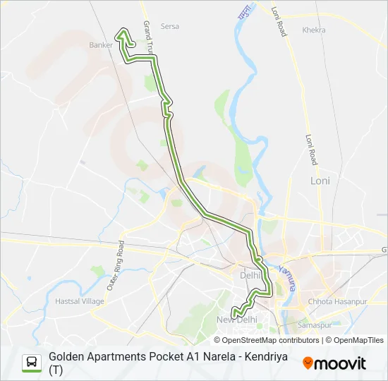 120E Bus Line Map