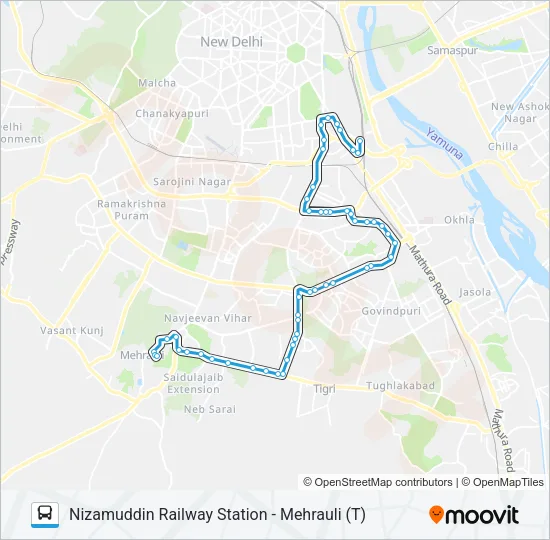 427 Bus Line Map
