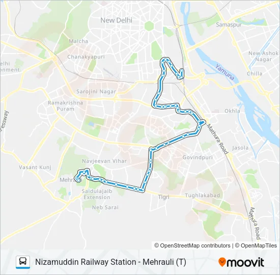 427 Bus Line Map