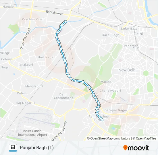 448 Bus Line Map