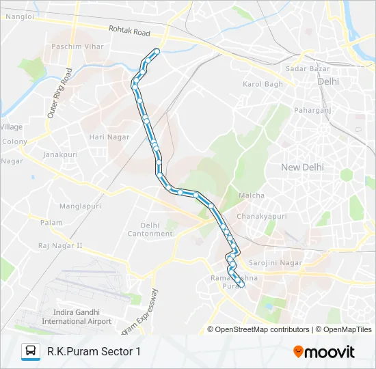 448 Bus Line Map