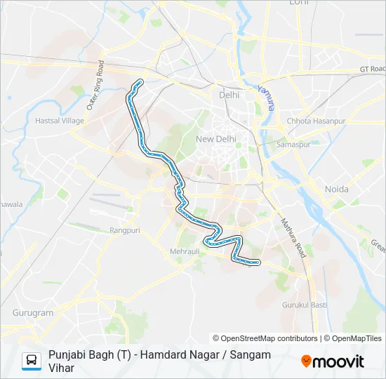 448 Bus Line Map