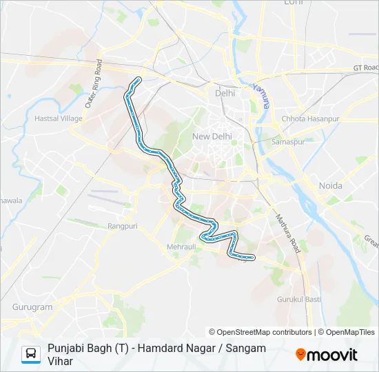 448 Bus Line Map