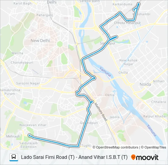 469 Bus Line Map