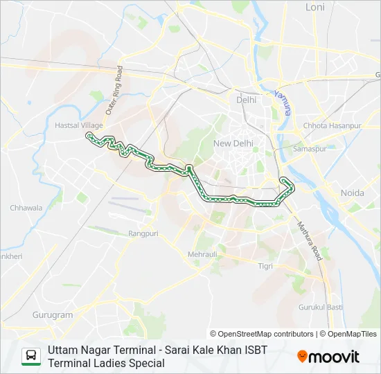 711L Bus Line Map