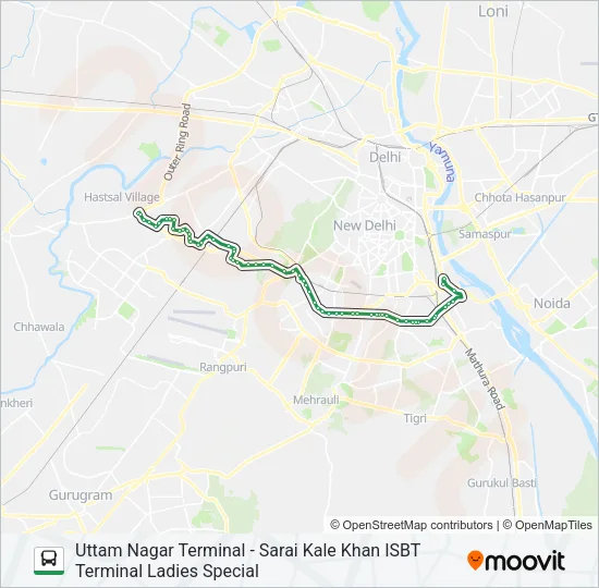 711L Bus Line Map