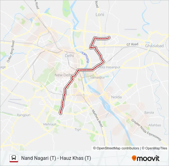 335 Bus Line Map