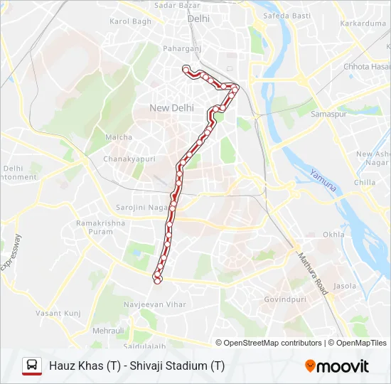 335 Bus Line Map