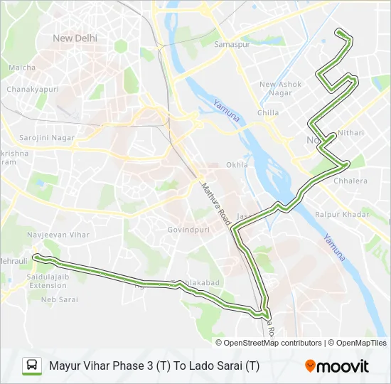 34A Bus Line Map