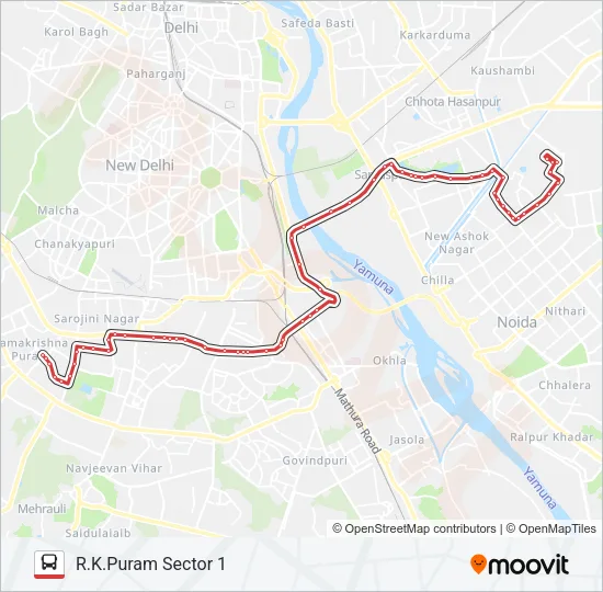 611 Bus Line Map