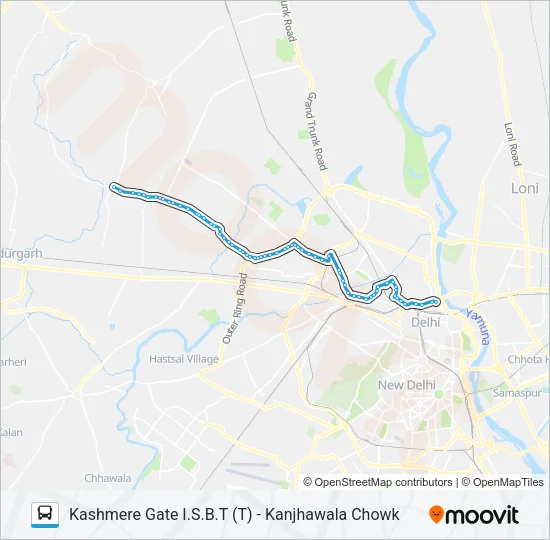 182A Bus Line Map