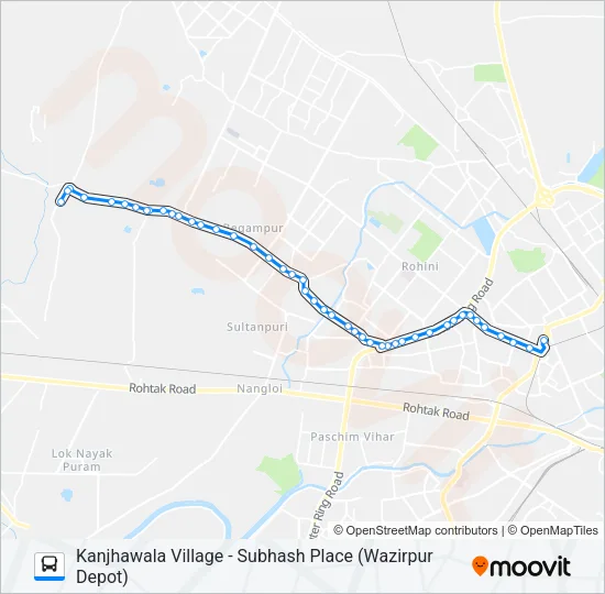 182A Bus Line Map