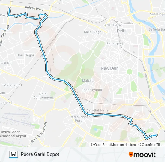 567A Bus Line Map