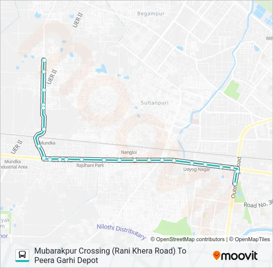 567A Bus Line Map