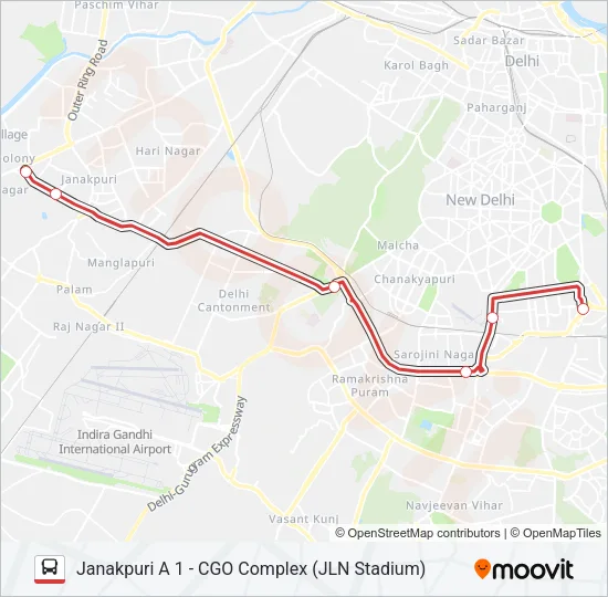 DS-14 Bus Line Map