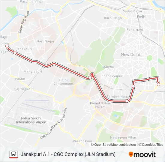DS-14 Bus Line Map