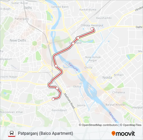 DS-17 Bus Line Map