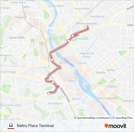 DS-17 Bus Line Map